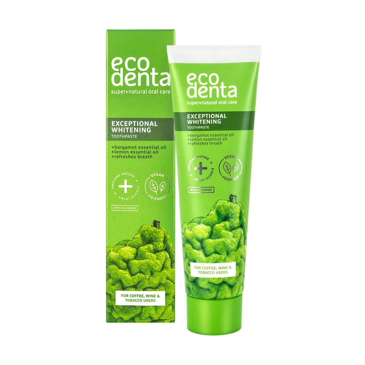 Відбілювальна зубна паста Ecodenta Whitening Toothpaste з бергамотом, 100 мл